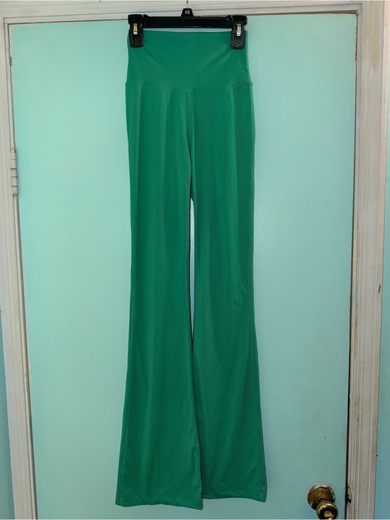 ECHT Pants - ECHT Emerald Green High-Waist Flare Pants